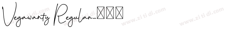 Vegawanty Regular字体转换